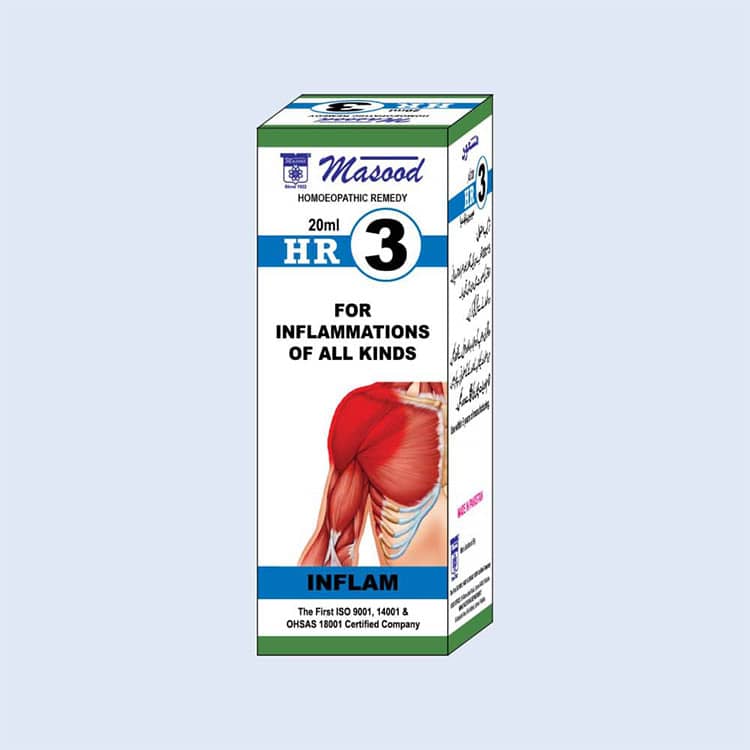 HR-03 (INFLAM) – Inflammation & Pain Drops  -  Dr. Masood