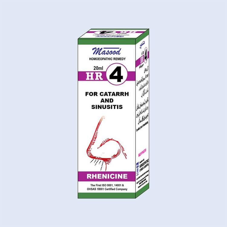 HR-04 (RHENICINE) – Catarrh & Sinusitis Drops  -  Dr. Masood