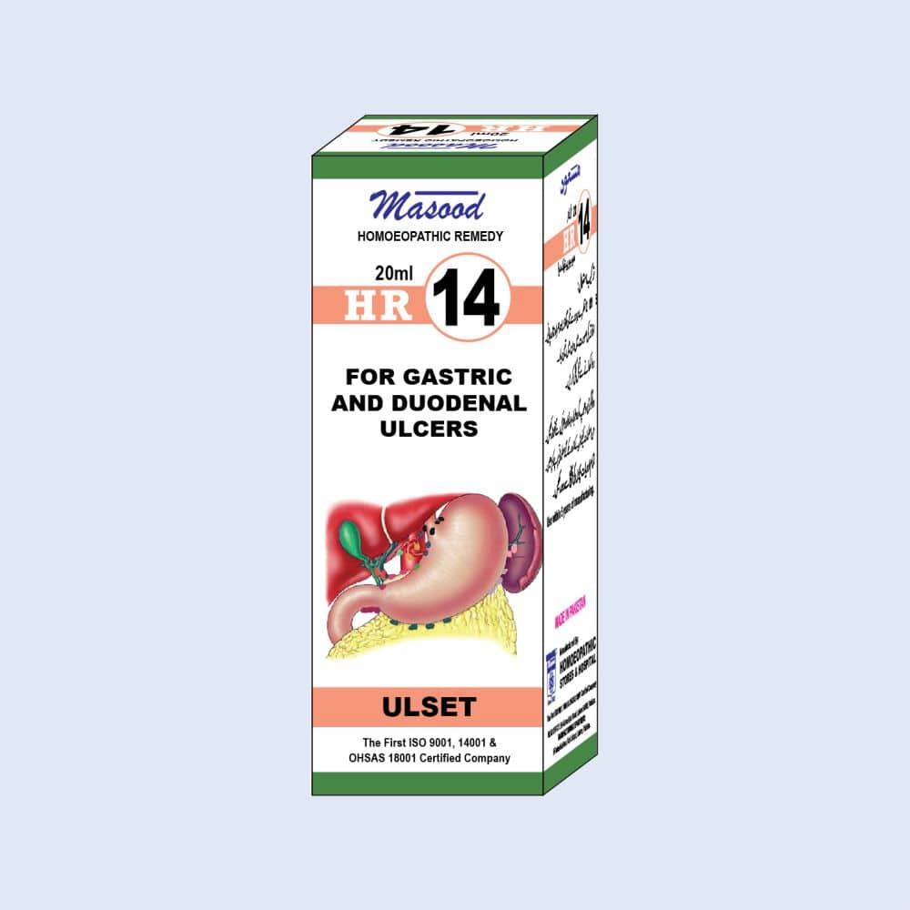 HR-14 (ULSET) – Gastric & Duodenal Ulcer Drops  -  Dr. Masood