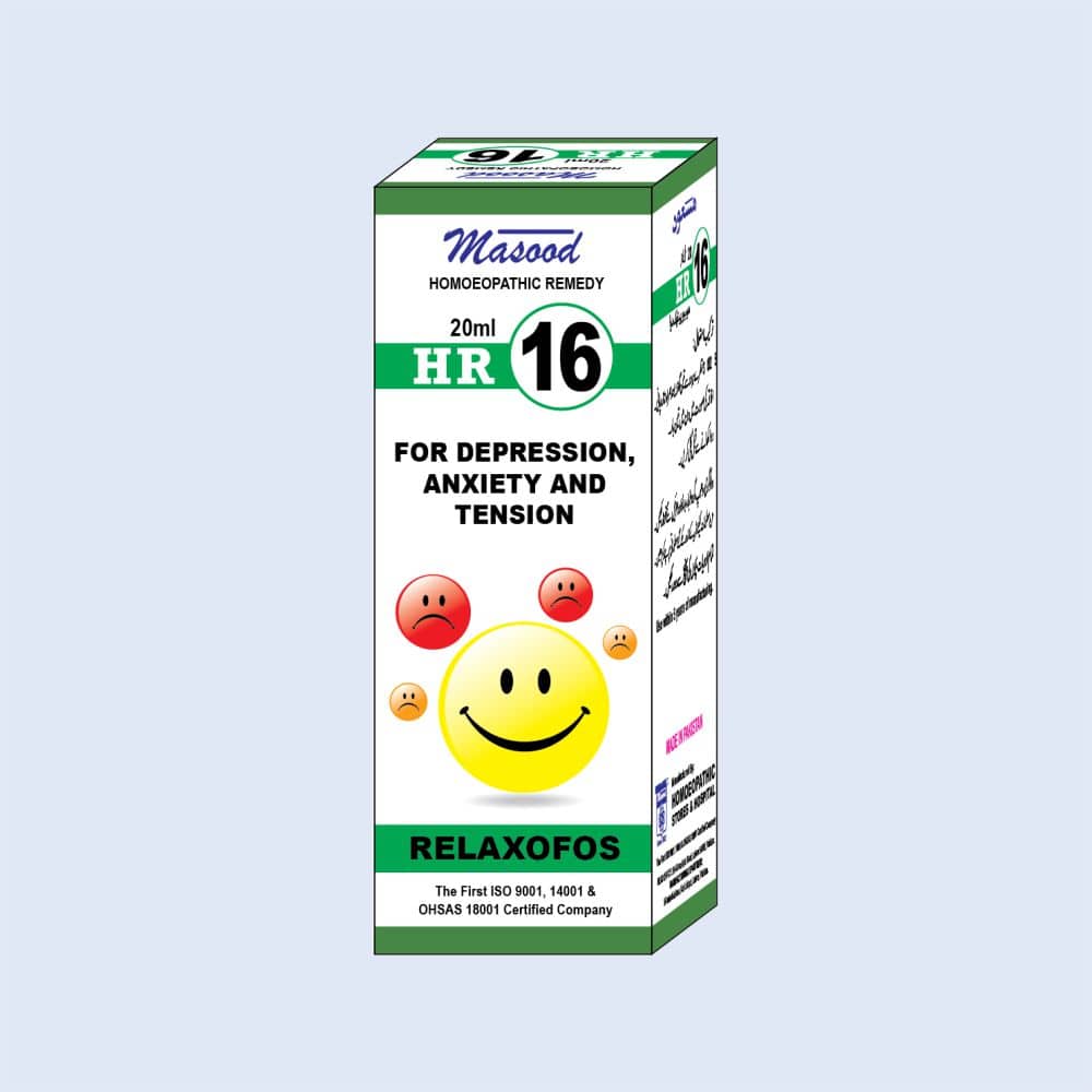 HR-16 (RELAXOFOS) – Depression & Anxiety Drops  -  Dr. Masood