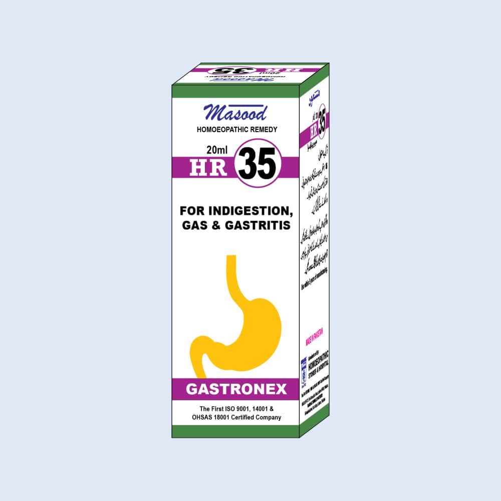 HR-35 (GASTRONEX) – Indigestion & Gas Drops  -  Dr. Masood