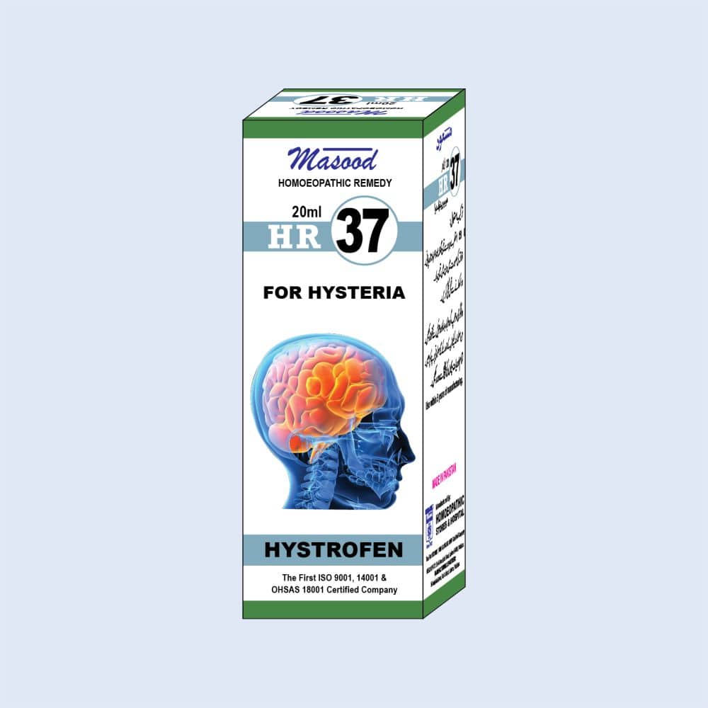 HR-37 (HYSTROFEN) – Hysteria & Nervousness Drops  -  Dr. Masood