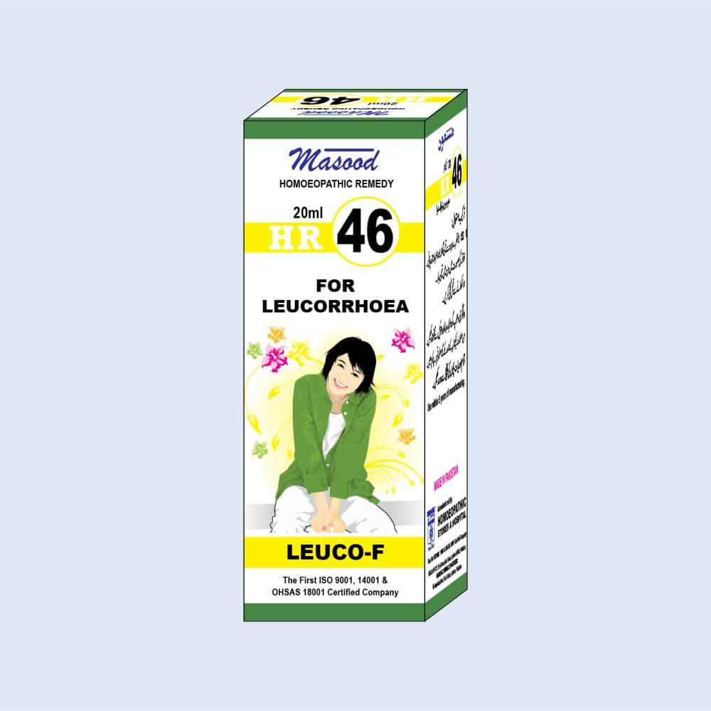 HR-46 (LEUCO-F) – Leucorrhoea Drops  -  Dr. Masood