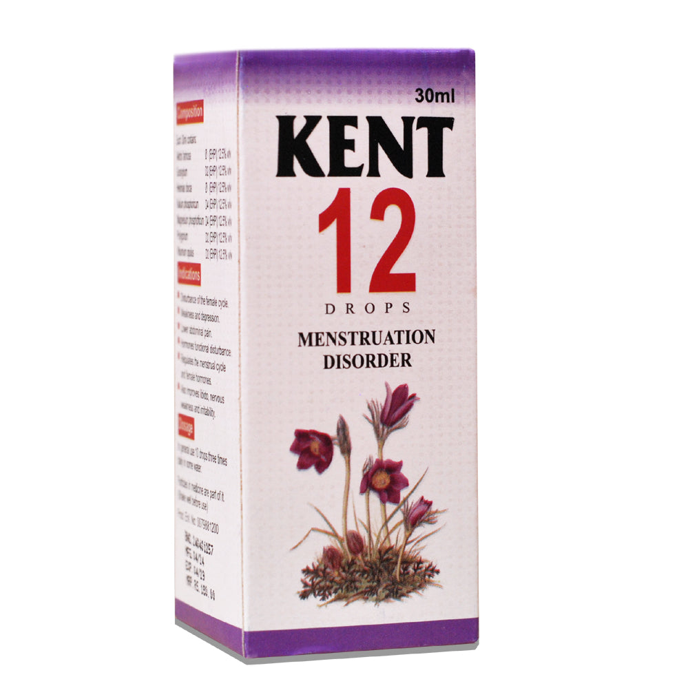 Kent 12 Drops – Menstruation Disorder  -  Kent Pharma