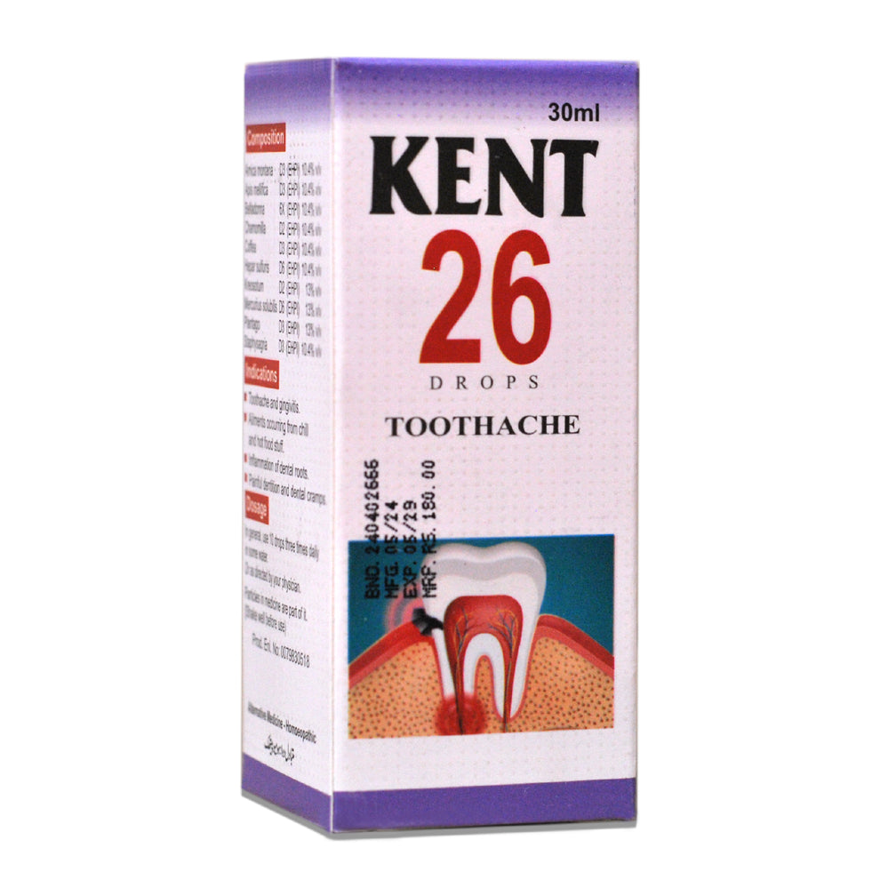 Kent 26 Drops – Toothache  -  Kent Pharma