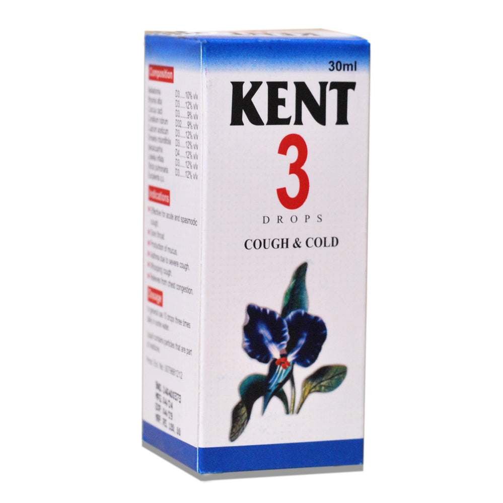 Kent 3 Drops – Cough and Cold  -  Kent Pharma