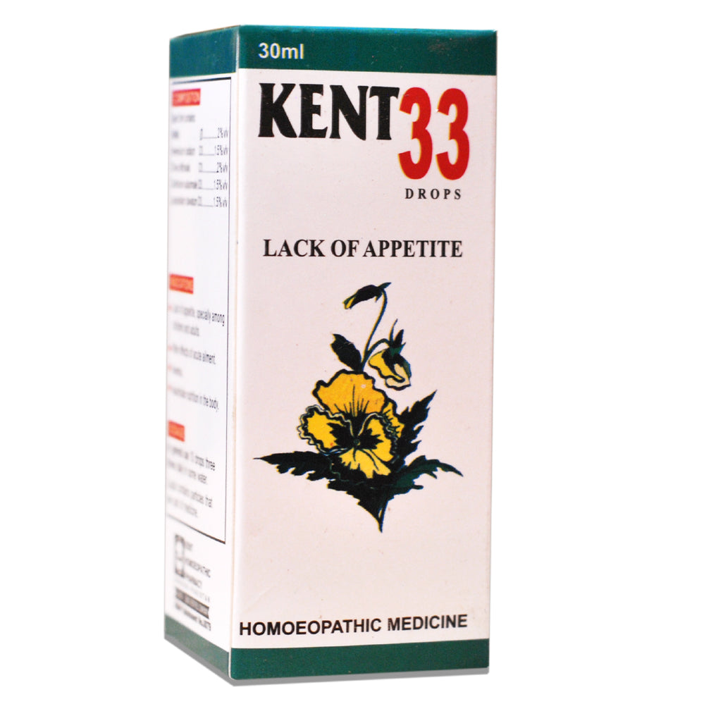 Kent 33 Drops – Lack of Appetite  -  Kent Pharma