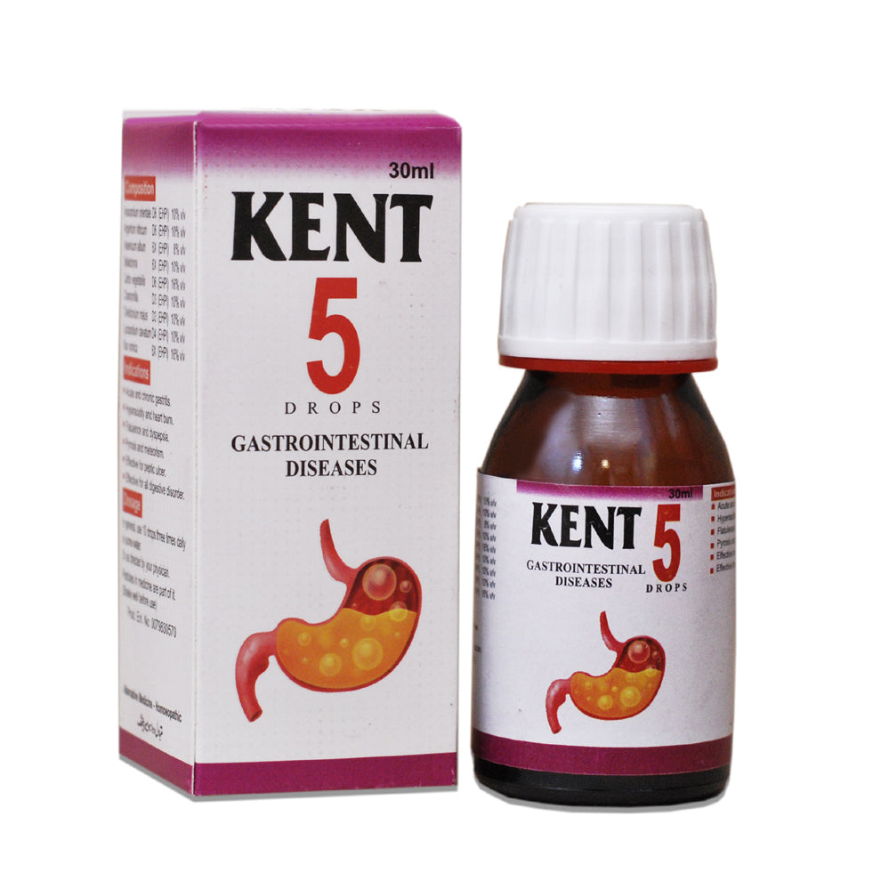 Kent 5 Drops – Gastro-Intestinal Disease  -  Kent Pharma