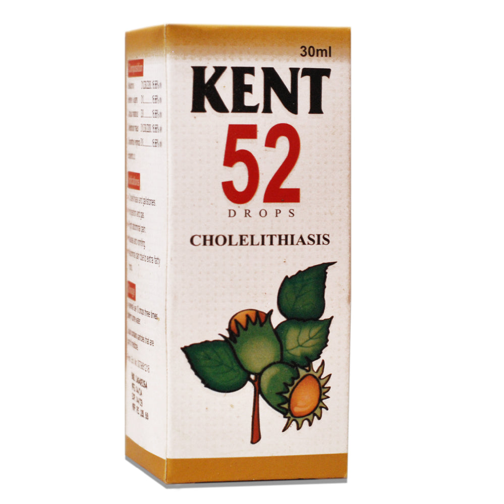 Kent 52 Drops – Cholelithiasis (Gallstones)  -  Kent Pharma