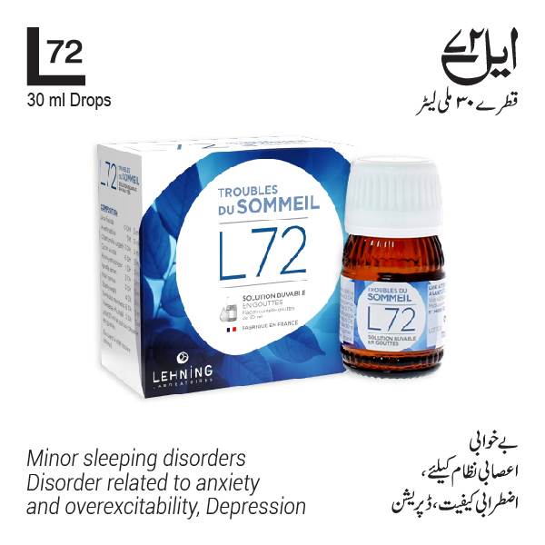 L72 Lehning Sleep Disorders & Anxiety (Drops 30ml)  -  Lehning
