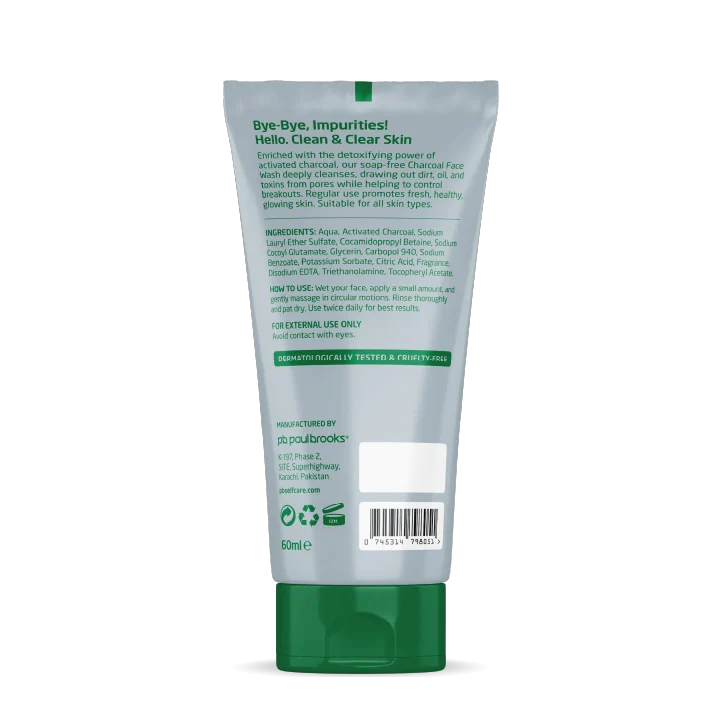 Charcoal Face Wash by Paul Brooks