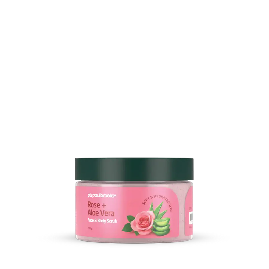 Rose + Aloe Vera Face and Body Scrub  -  Paul Brooks
