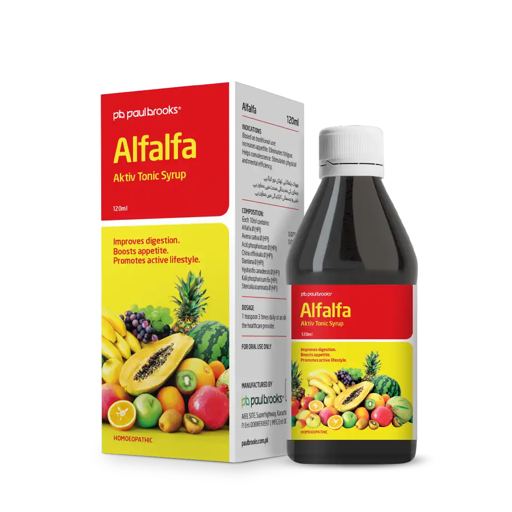 Alfalfa Aktiv Tonic Syrup  -  Paul Brooks