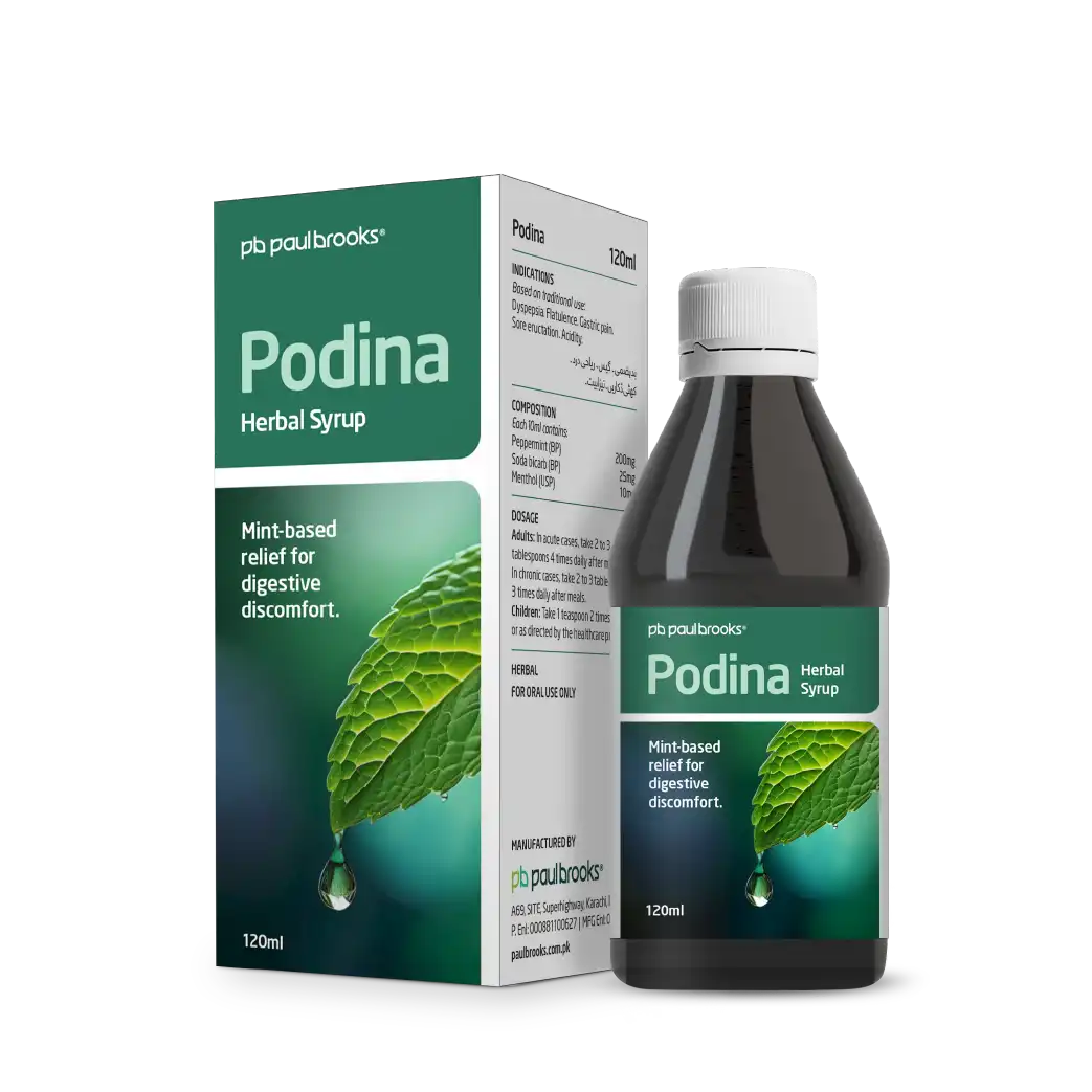 Podina Herbal Syrup Mint Based  -  Paul Brooks