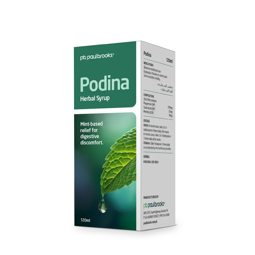 Podina Herbal Syrup Mint Based by Paul Brooks